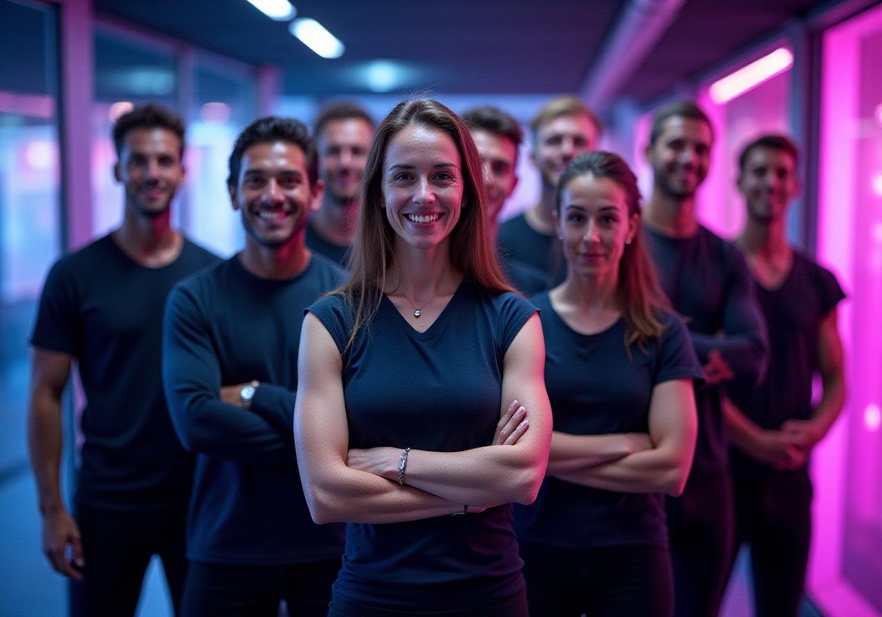 Entrenadores de Amazonia Thrive trabajando en equipo